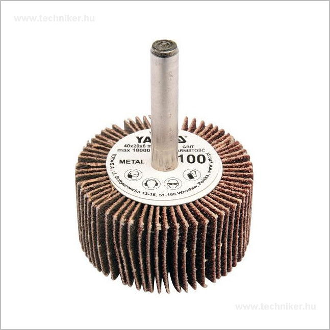 YATO csapos lamellás csiszoló 40x20mm P40 termék fő termékképe