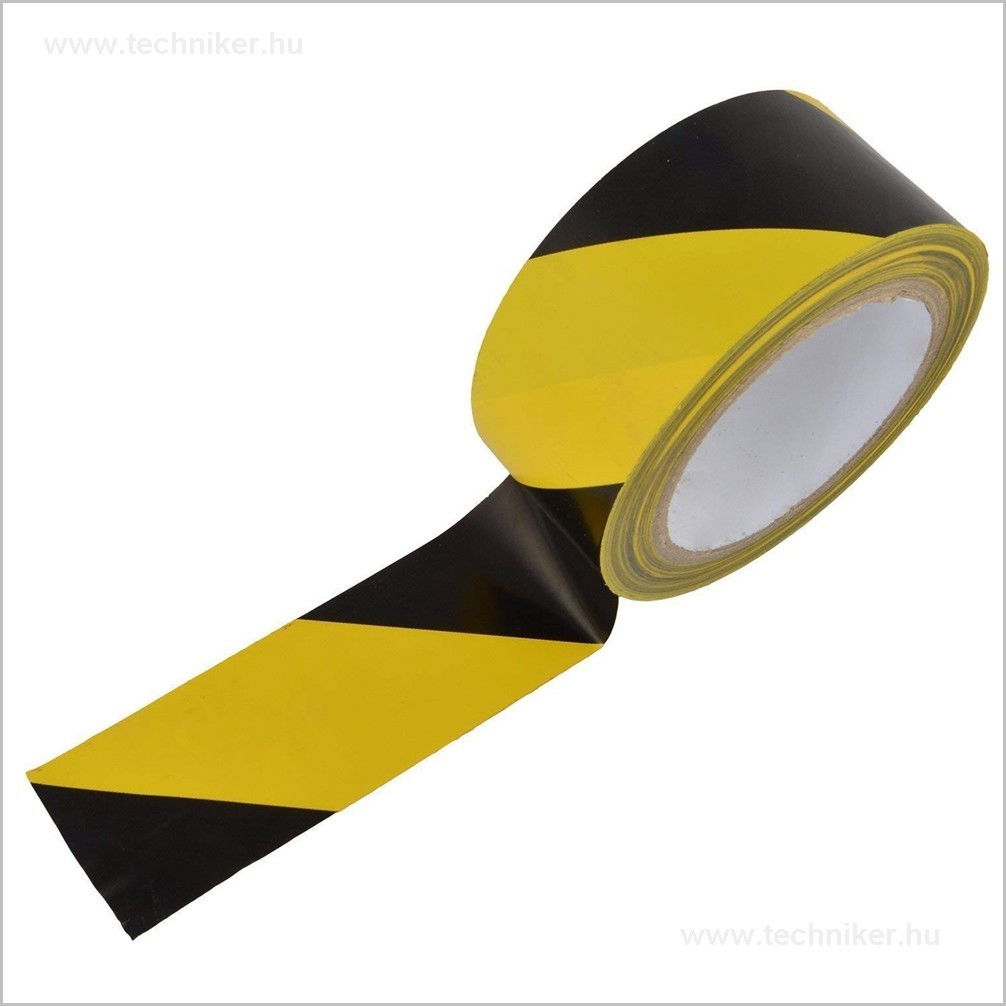 jelölőszalag fekete-sárga 33m termék fő termékképe