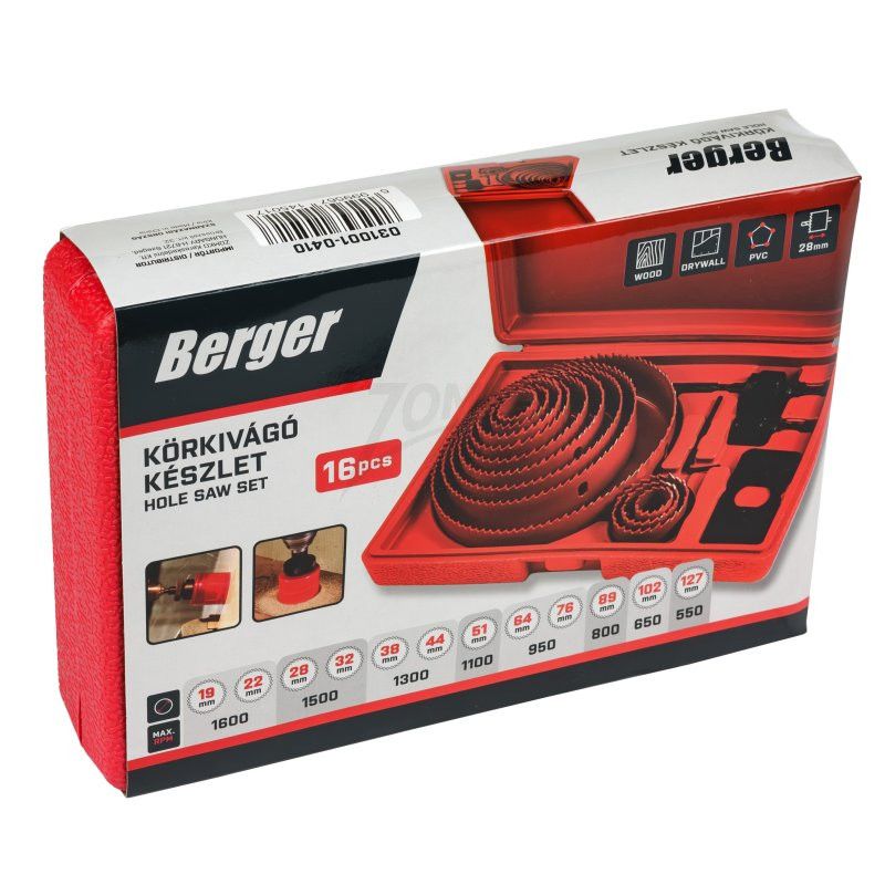 körkivágó készlet 16db-os termék fő termékképe
